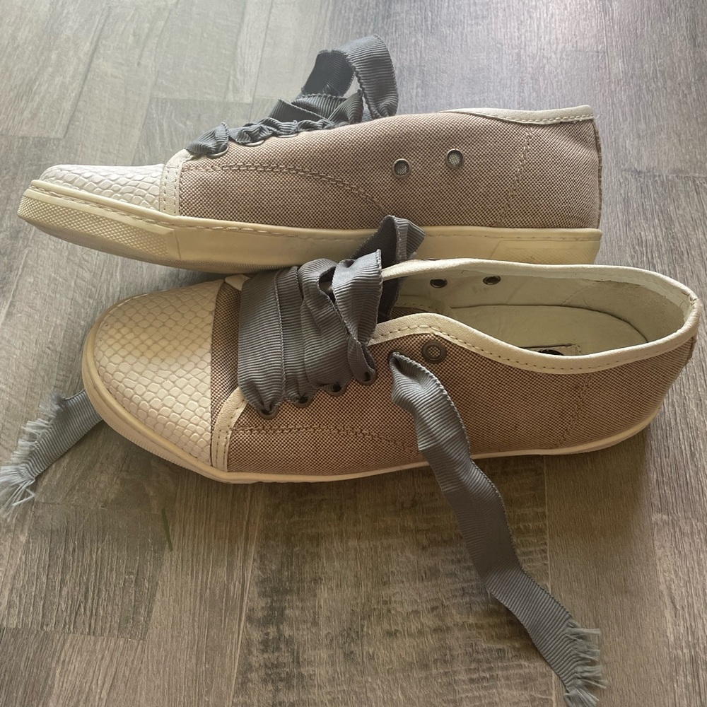 Lanvin Canvas Leather Sneaker